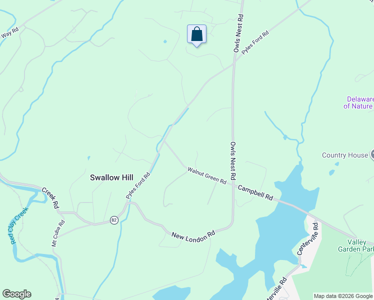 map of restaurants, bars, coffee shops, grocery stores, and more near 1741 Walnut Green Road in Wilmington