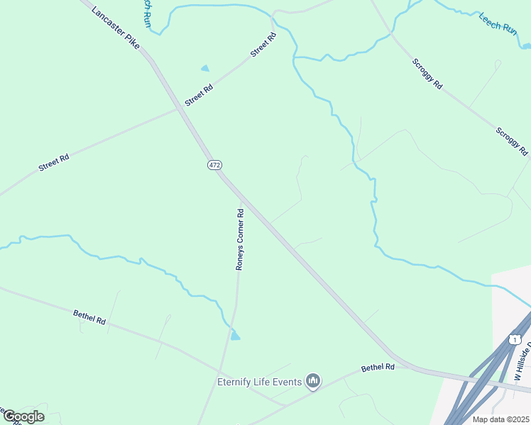 map of restaurants, bars, coffee shops, grocery stores, and more near 365 Lancaster Pike in Oxford