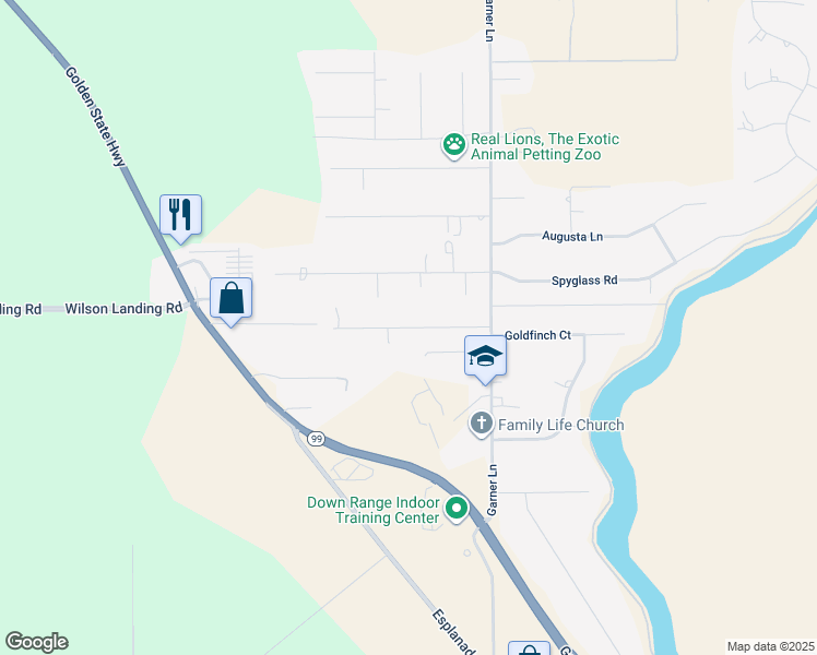 map of restaurants, bars, coffee shops, grocery stores, and more near 4269 Keith Lane in Chico