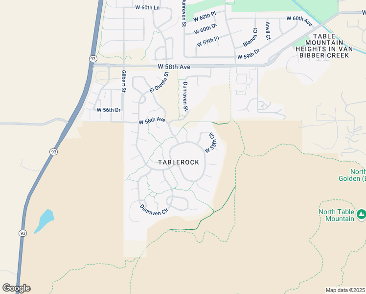 map of restaurants, bars, coffee shops, grocery stores, and more near 5543 Devil's Head Circle in Golden
