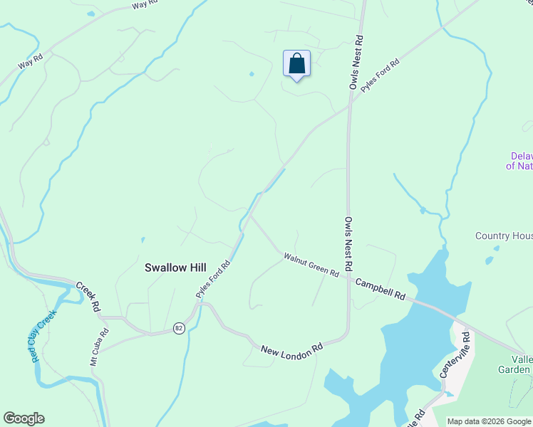 map of restaurants, bars, coffee shops, grocery stores, and more near 1751 Walnut Green Road in Wilmington