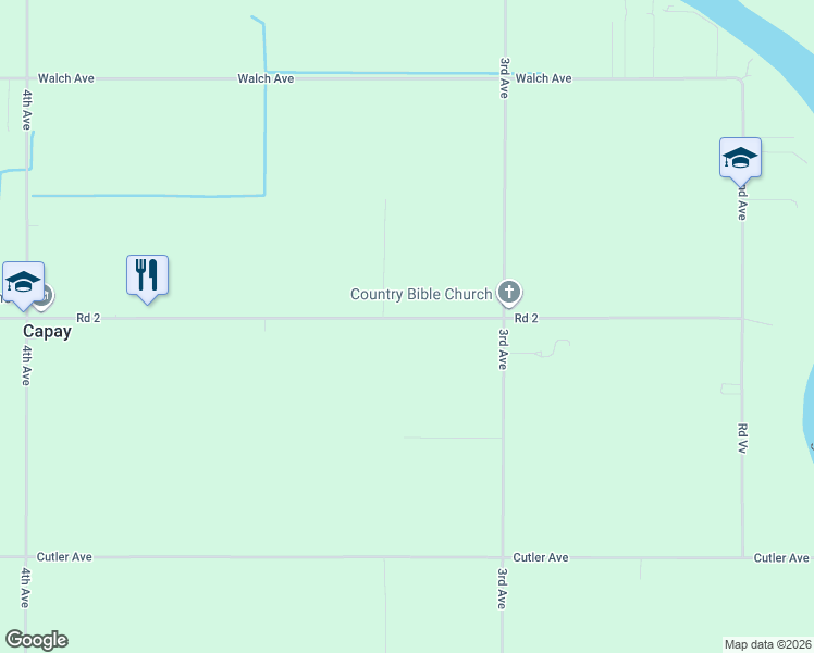 map of restaurants, bars, coffee shops, grocery stores, and more near 7635 Cutting Avenue in Orland