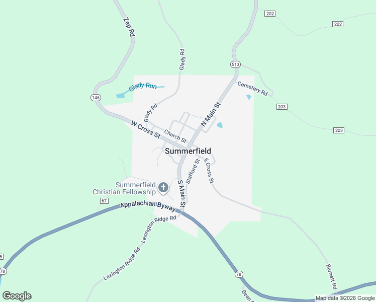 map of restaurants, bars, coffee shops, grocery stores, and more near in Summerfield