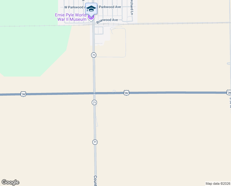 map of restaurants, bars, coffee shops, grocery stores, and more near 1343 County Road 600 South in Dana