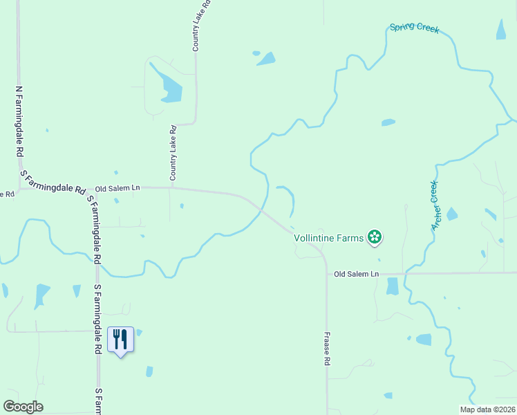 map of restaurants, bars, coffee shops, grocery stores, and more near 7411 Old Salem Road in Springfield