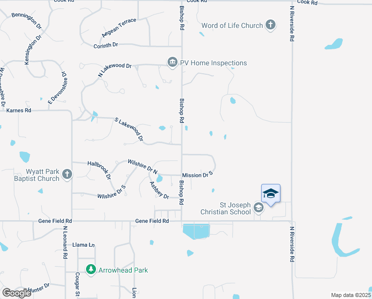 map of restaurants, bars, coffee shops, grocery stores, and more near 4913 Kelsey Court in Saint Joseph