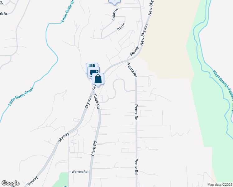 map of restaurants, bars, coffee shops, grocery stores, and more near in Paradise