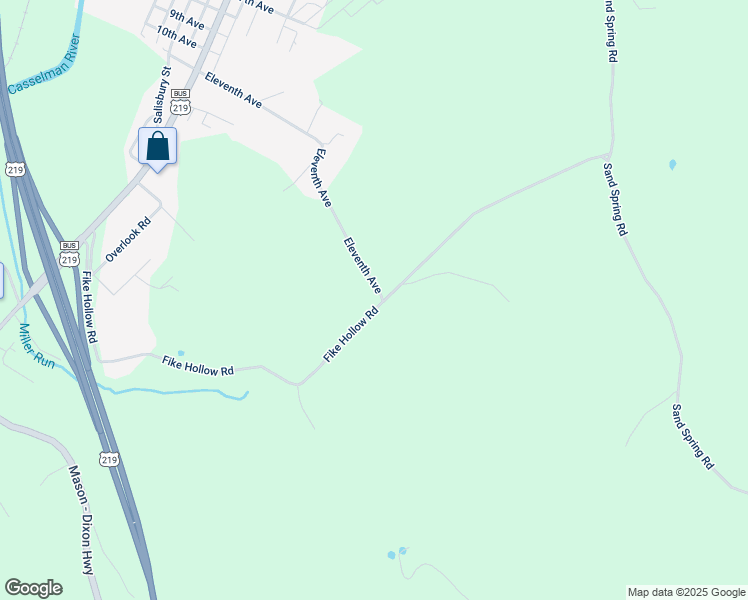 map of restaurants, bars, coffee shops, grocery stores, and more near 413 Eleventh Avenue in Meyersdale