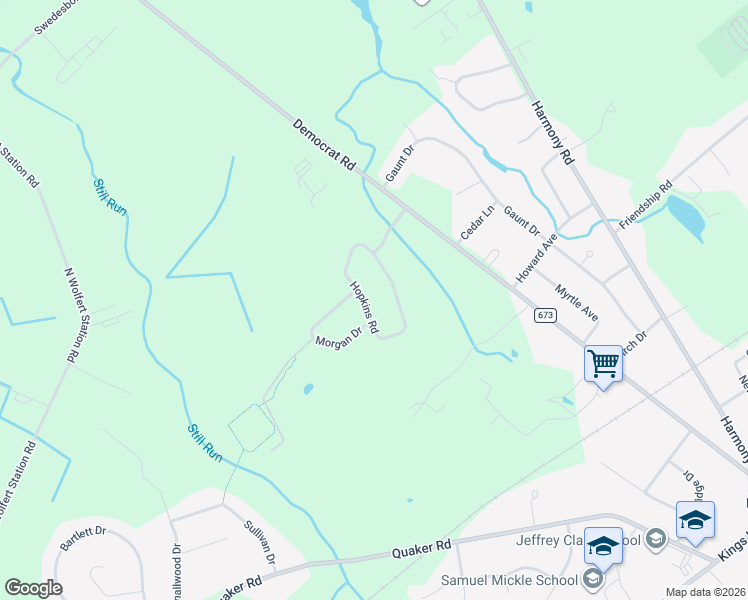 map of restaurants, bars, coffee shops, grocery stores, and more near 229 Hopkins Road in East Greenwich Township
