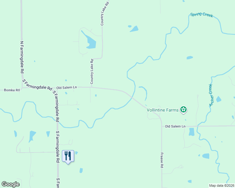 map of restaurants, bars, coffee shops, grocery stores, and more near 7411-7727 Old Salem Road in Springfield