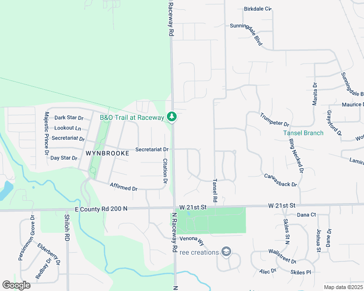 map of restaurants, bars, coffee shops, grocery stores, and more near 2335 North Raceway Road in Indianapolis