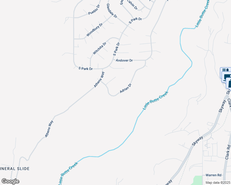 map of restaurants, bars, coffee shops, grocery stores, and more near 13421 Adrian Drive in Magalia