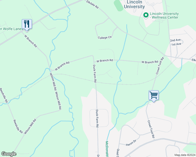 map of restaurants, bars, coffee shops, grocery stores, and more near 108 Bedford Way in Oxford