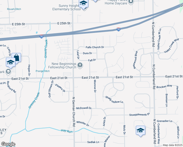 map of restaurants, bars, coffee shops, grocery stores, and more near 11133 Autumn Creek Court in Indianapolis