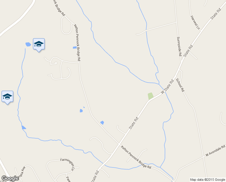 map of restaurants, bars, coffee shops, grocery stores, and more near 409 Pennock Bridge Road in West Grove