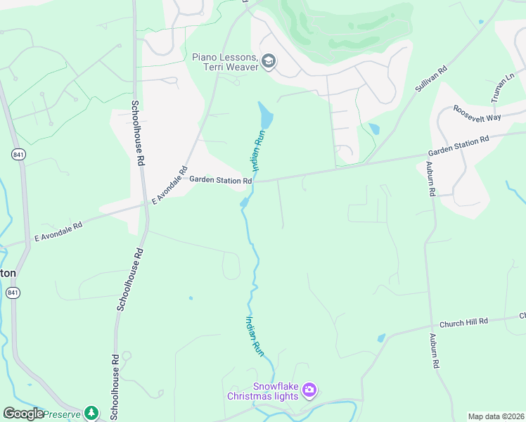 map of restaurants, bars, coffee shops, grocery stores, and more near 346 Garden Station Road in Avondale