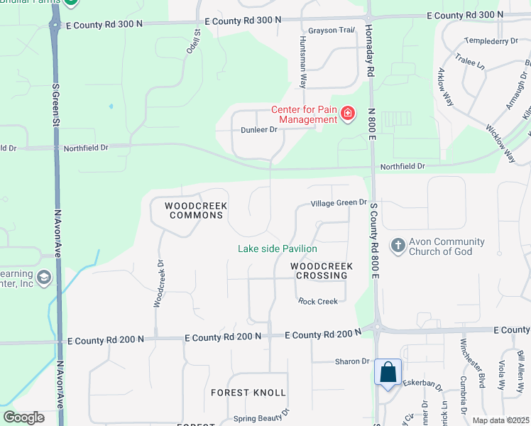 map of restaurants, bars, coffee shops, grocery stores, and more near 2468 Stonehaven Drive in Avon