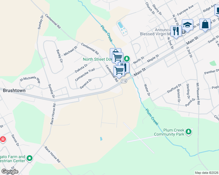 map of restaurants, bars, coffee shops, grocery stores, and more near 5940 Hanover Road in Hanover