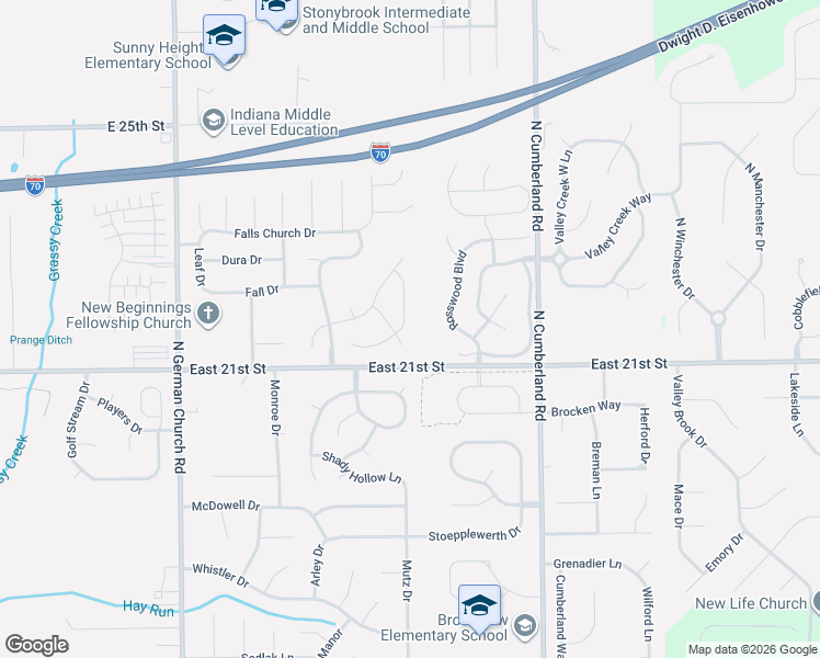 map of restaurants, bars, coffee shops, grocery stores, and more near 2121 Elderberry Way in Indianapolis
