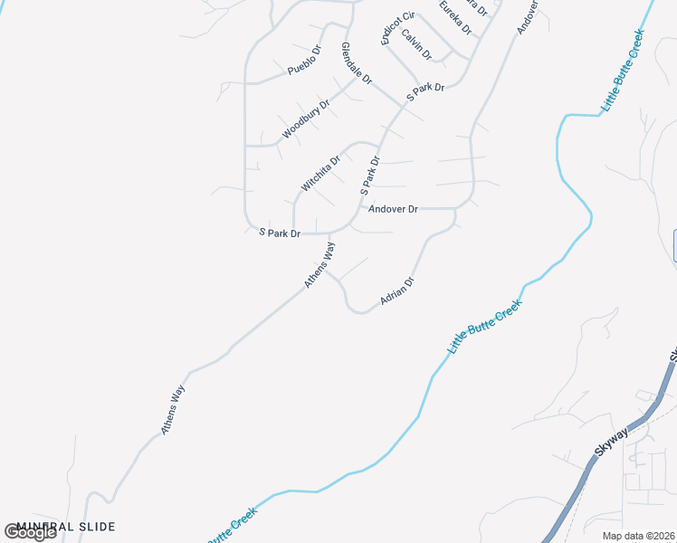 map of restaurants, bars, coffee shops, grocery stores, and more near 13458 Achilles Court in Magalia