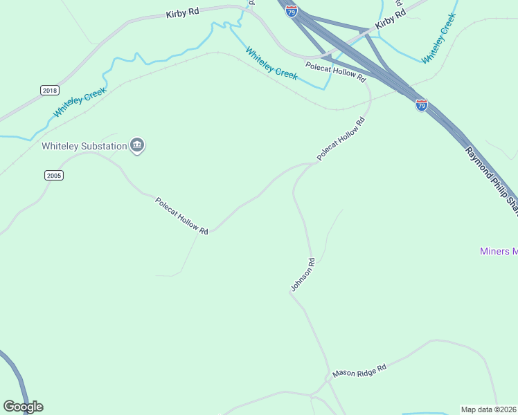 map of restaurants, bars, coffee shops, grocery stores, and more near 232 Polecat Hollow Road in Waynesburg