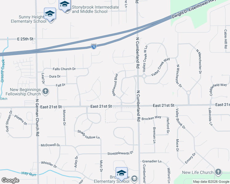 map of restaurants, bars, coffee shops, grocery stores, and more near 2213 Rosswood Boulevard in Indianapolis
