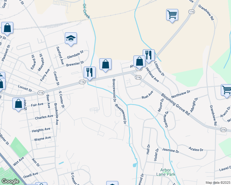 map of restaurants, bars, coffee shops, grocery stores, and more near 20 Breezewood Drive in Hanover