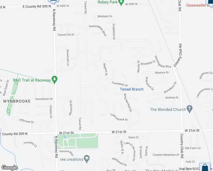 map of restaurants, bars, coffee shops, grocery stores, and more near 8862 Trumpeter Court in Indianapolis