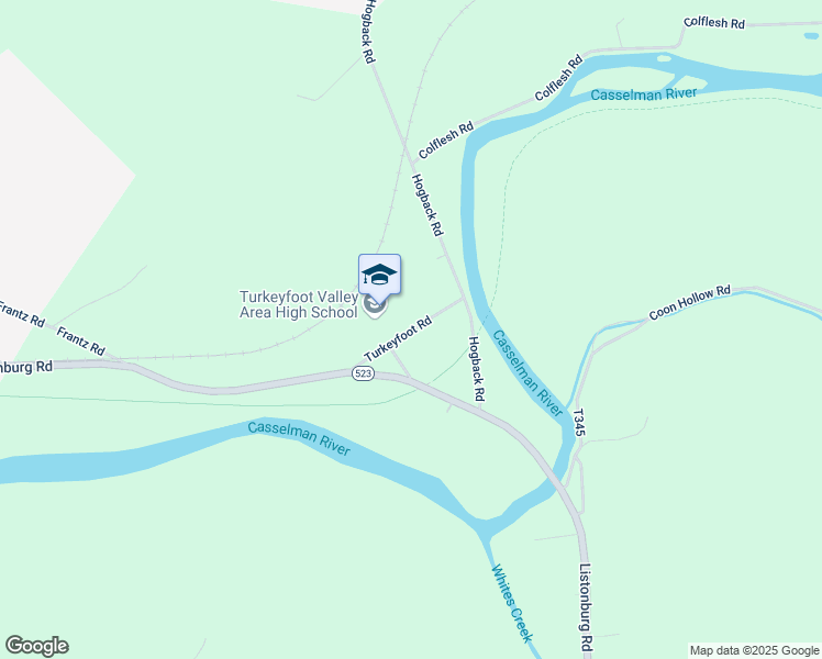 map of restaurants, bars, coffee shops, grocery stores, and more near 172 Turkeyfoot Road in Confluence