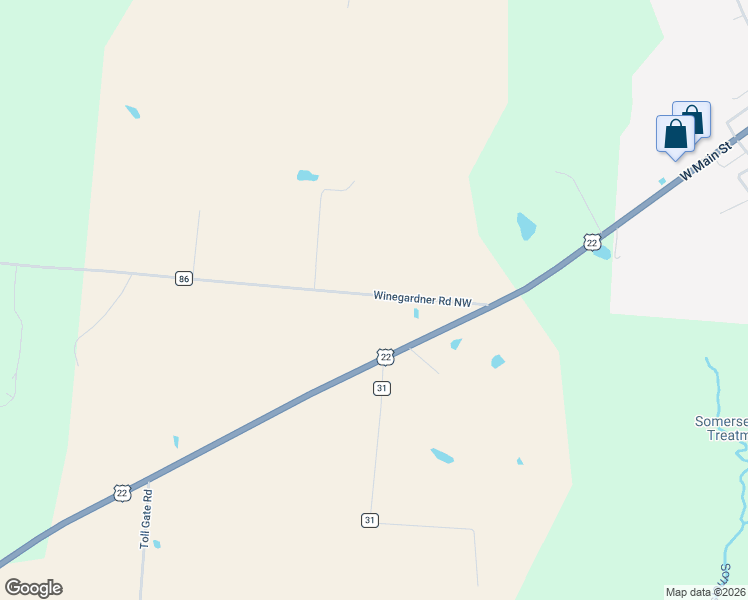 map of restaurants, bars, coffee shops, grocery stores, and more near 3814 Winegardner Road Northwest in Somerset