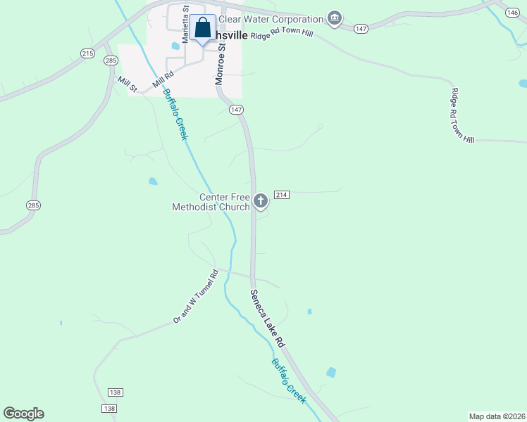 map of restaurants, bars, coffee shops, grocery stores, and more near 48296 Seneca Lake Road in Sarahsville