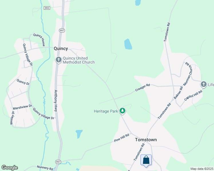 map of restaurants, bars, coffee shops, grocery stores, and more near 7645 Mentzer Gap Road in Waynesboro
