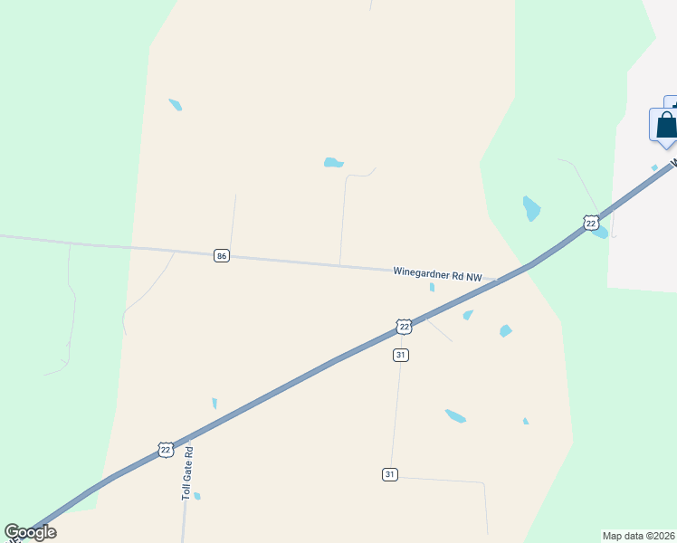 map of restaurants, bars, coffee shops, grocery stores, and more near 3924 Winegardner Road Northwest in Somerset