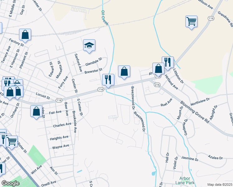 map of restaurants, bars, coffee shops, grocery stores, and more near 1 Park St in Hanover