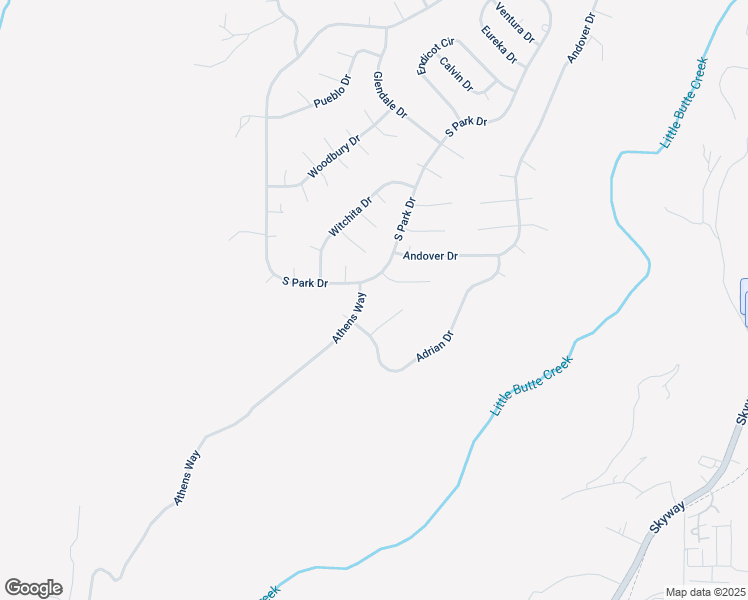 map of restaurants, bars, coffee shops, grocery stores, and more near 13480 Athens Way in Magalia