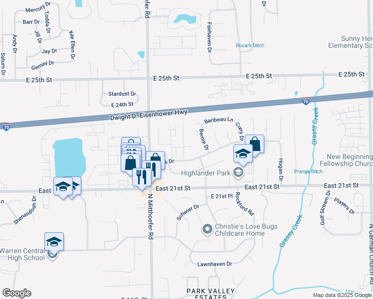 map of restaurants, bars, coffee shops, grocery stores, and more near 10133 Gable Court in Indianapolis