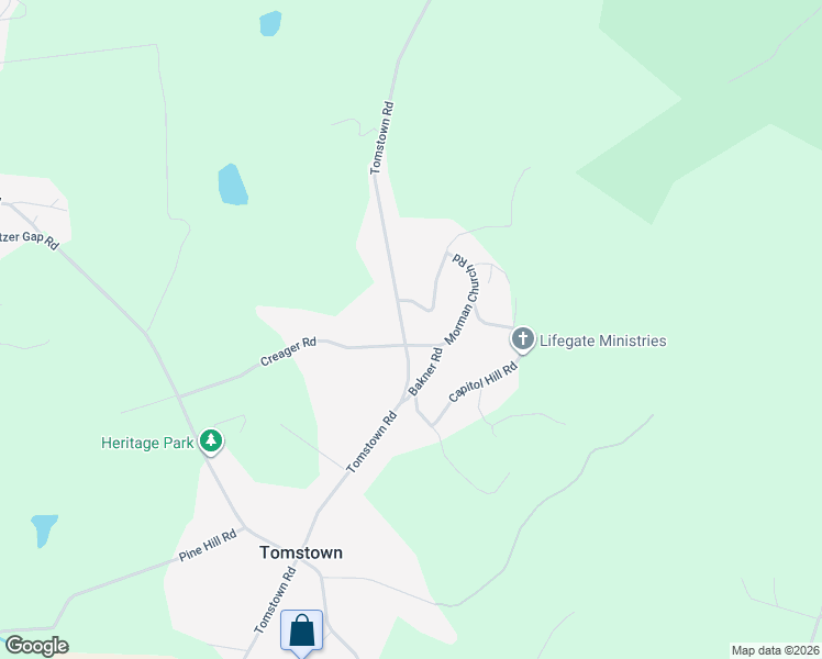 map of restaurants, bars, coffee shops, grocery stores, and more near 8978 Tomstown Road in Waynesboro
