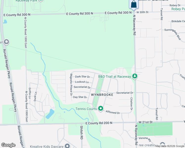 map of restaurants, bars, coffee shops, grocery stores, and more near 10610 Dark Star Drive in Indianapolis