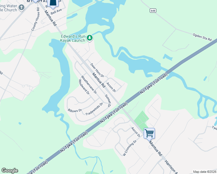 map of restaurants, bars, coffee shops, grocery stores, and more near 137 Acorn Drive in Mount Royal