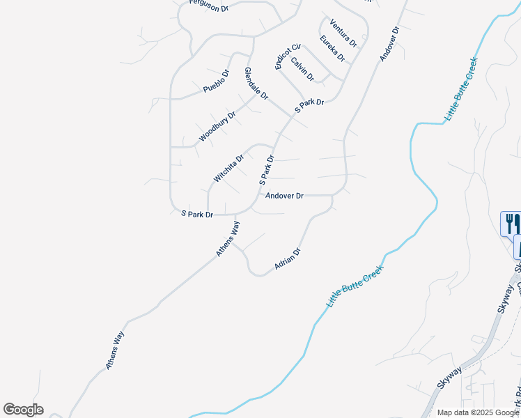 map of restaurants, bars, coffee shops, grocery stores, and more near 6341 Zuckerman Court in Magalia