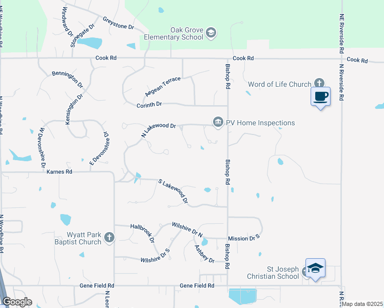 map of restaurants, bars, coffee shops, grocery stores, and more near 3504 Harbor Pointe Drive in Saint Joseph