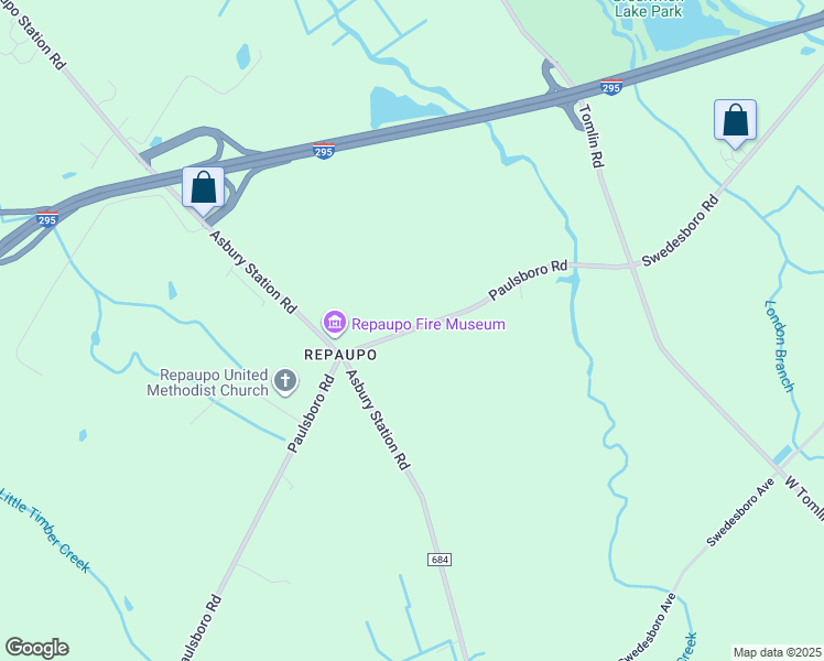 map of restaurants, bars, coffee shops, grocery stores, and more near 116 Paulsboro Swedesboro Road in Logan Township