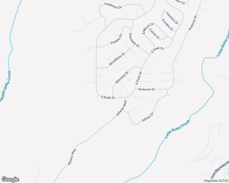 map of restaurants, bars, coffee shops, grocery stores, and more near 13512 Witchita Drive in Magalia