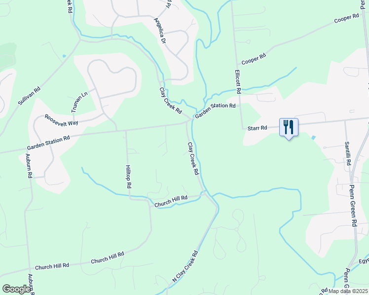 map of restaurants, bars, coffee shops, grocery stores, and more near 1700 Clay Creek Road in Avondale