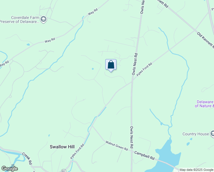 map of restaurants, bars, coffee shops, grocery stores, and more near 6 Walnut Ridge Road in Wilmington