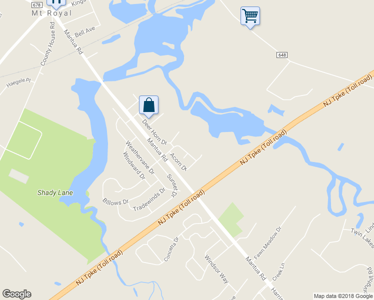 map of restaurants, bars, coffee shops, grocery stores, and more near 111 Oakridge Drive in Mount Royal