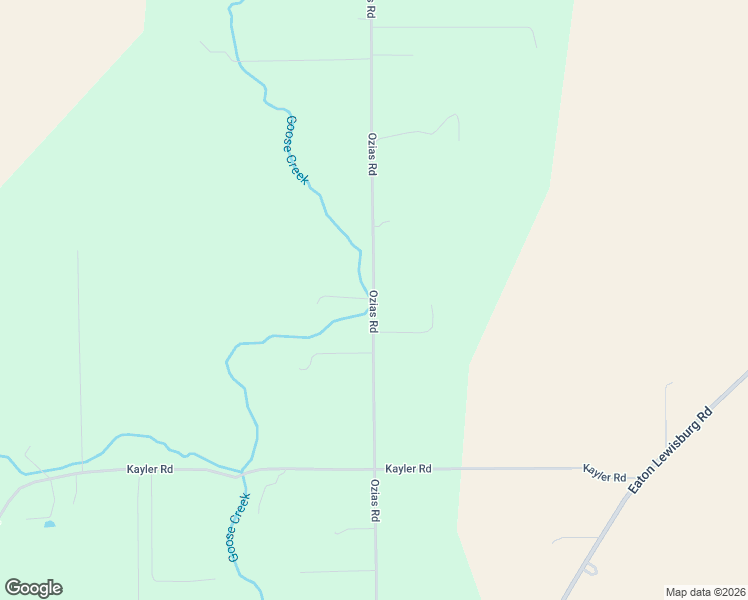 map of restaurants, bars, coffee shops, grocery stores, and more near 4268 Ozias Road in Eaton