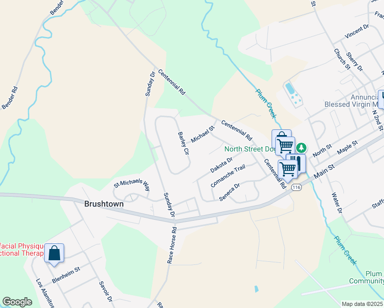 map of restaurants, bars, coffee shops, grocery stores, and more near 212 Barley Circle in Hanover