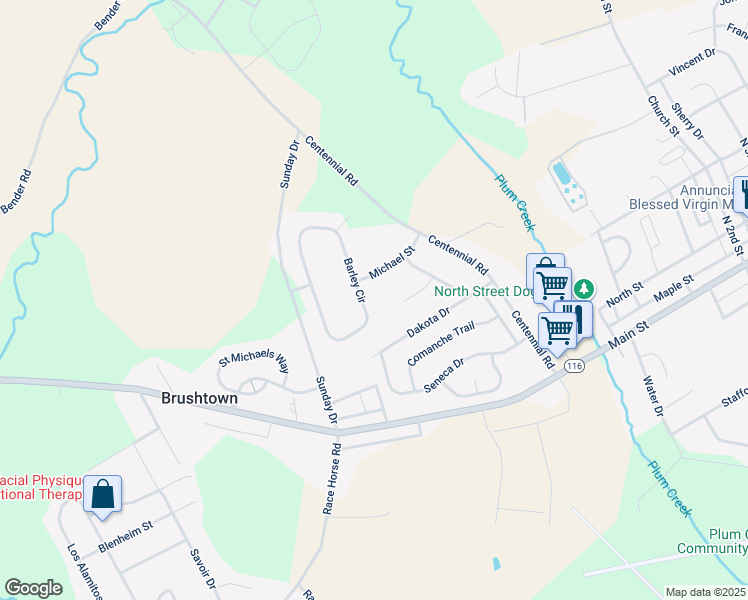 map of restaurants, bars, coffee shops, grocery stores, and more near 212 Barley Circle in Hanover