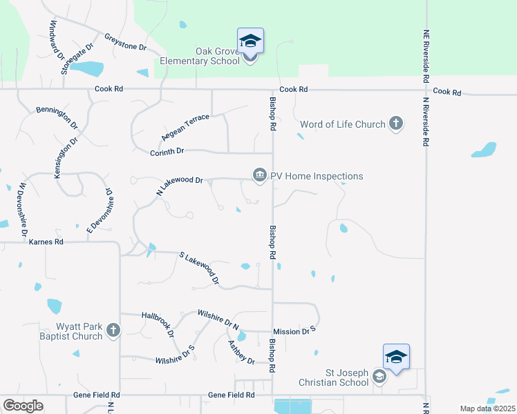 map of restaurants, bars, coffee shops, grocery stores, and more near 3501 Woodland Pointe Drive in Saint Joseph